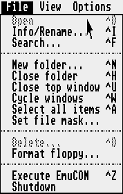 The File menu